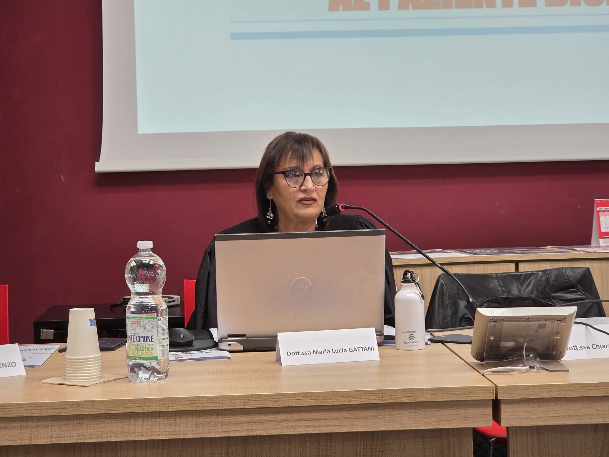 Dott.ssa Maria Lucia Gaetani interviene in un convegno